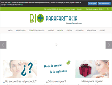 Tablet Screenshot of bioparafarmacia.com